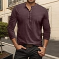 thumbnail image 2 of VJATTWR Men's Long Sleeve Shirt,Lightweight T-Shirt Tee Solid Color Casual Pullover Tops Xxl, 2 of 4