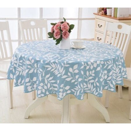 

Round Tablecloth Environmental Velvet Plastic Large Round Tablecloth Waterproof Oil proof Wash Free PVC TableclothLF91