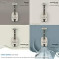 thumbnail image 6 of Amerock Vicinity Traditional Double Prong Satin Nickel Wall Hook, 6 of 9