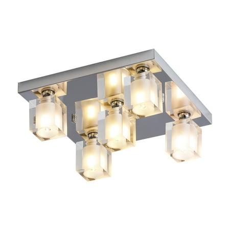 

4modernhome Maxax 5-Light Crystal Flush Mount - N/A