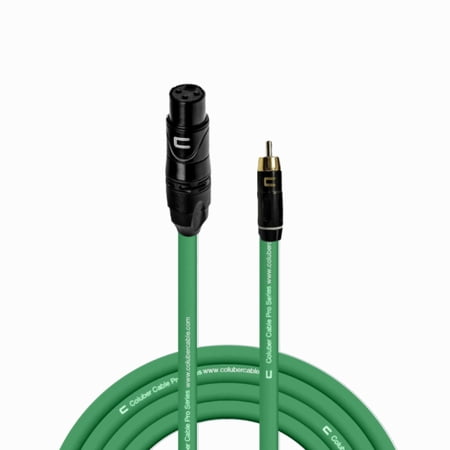Coluber Cable Unbalanced XLR Female Cable to RCA Male - Pro 3-Pin Connector