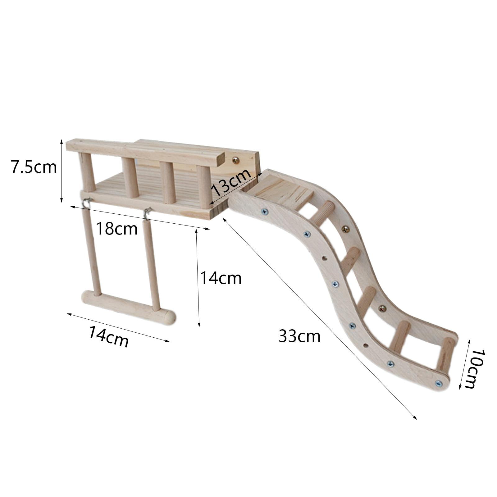 Bvdfgk Bird Perch Platform Multi-use Easy Installation Cage Accessories Toy for Hamster