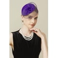 thumbnail image 2 of BABEYOND Fascinators Headband for Women, Purple, 2 of 14