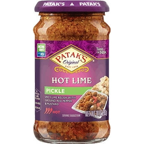 Patak's Lime Relish / Pickle (Hot) 10 oz bottle Pack of 2