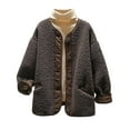 thumbnail image 2 of LSLJS Manteau en Peluche Épais et Chaud pour Femmes, 2 of 3