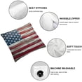 thumbnail image 6 of BANET  Pillow Cases Set of 2 America Flag Pillowcase for Hair and Skin Envelope Closure Soft Wrinkle Resistant Bedroom Bedding King Size Pillow Cover 24x24in, 6 of 7