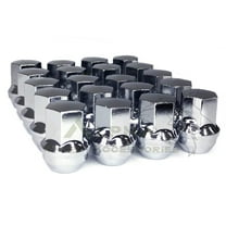 24 Chevy Silverado OEM Factory Style Chrome Lug Nuts 14x1.5 Fits Tahoe Blazer