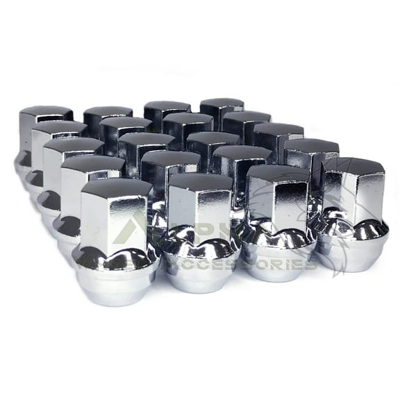 24 Chevy Silverado OEM Factory Style Chrome Lug Nuts 14x1.5 Fits Tahoe Blazer