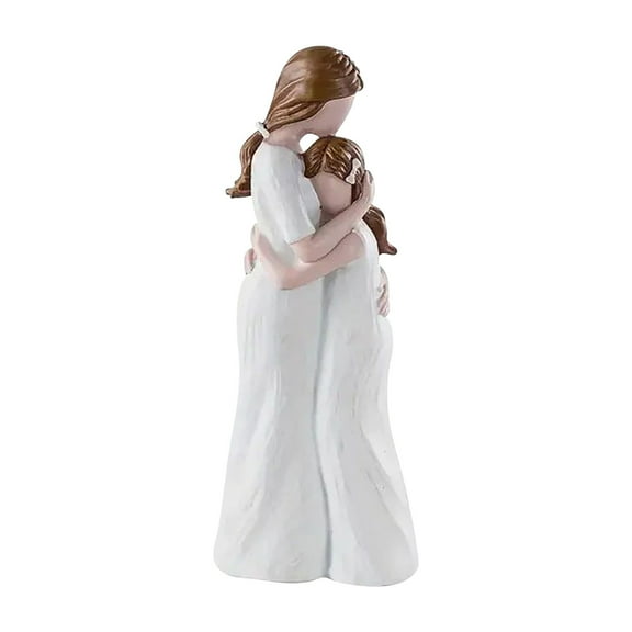 Shipiny Mother Daughter Sisters Resin Crafts, INS Style Home Furnishings Decor, Warm Lovely Ornament for Living Room and Bedroom, Warm Gift, Mother's Day Ornament, C