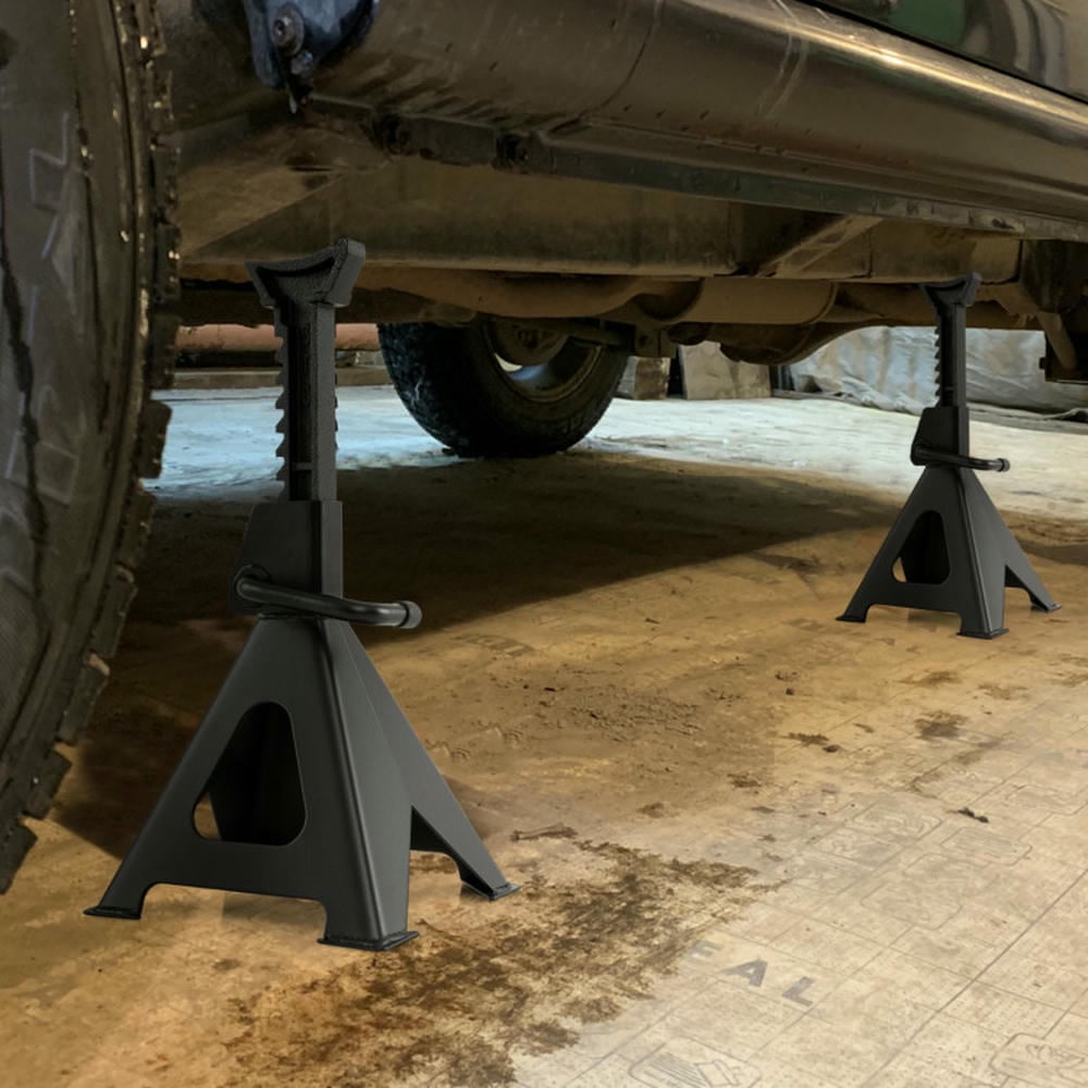 YYAo 6 Ton 13000 lbs Capacity Metal Car Lifting Stands with 14-23 Inch Adjustable Height