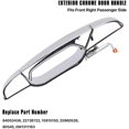 thumbnail image 3 of Manija de Puerta Exterior CHAO Cromada Lado Pasajero Delantero Derecho Compatible con Cadillac Escalade Chevy Avalanche Silverado Suburban Tahoe GMC Sierra 2007-2014, 3 of 5