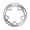 Silver, variant on Sagargo Bike Chainring Guard for Bcd 130mm 50-54T Single Chainring Chainwheel Covering Bicycle Chainring Guard Replacement Accessories Black