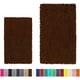 thumbnail image 1 of Alfombra de Baño LuxUrux Material de Microfibra de Chenilla Extra Suaves Conjunto Rectangular Marrón, 1 of 1