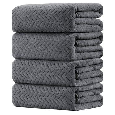 Anray Home Bath Towel Set 4 Pack Microfiber Bathroom Towel Plush Bath Sheet Towel Oversized Towels Hotel Shower Towel Collection