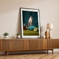 thumbnail image 3 of Cat on fancy cushion - Photography Cat Vintage Humor Retro Cocktail Animal Mid-Century Modern Black Framed Wall Art Print 12 x 16 inches, 3 of 13