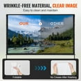 thumbnail image 3 of VEVOR Projector Screen with Stand,100 inch 16:9 4K 1080 HD Outdoor Movie Screen with Stand,Wrinkle-Free Projection Screen with Bar Feet and Carry Bag,for Home Theater Cinema Backyard Movie Night, 3 of 9