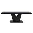 thumbnail image 2 of Nspire 201-860BLK 63 x 35.50 x 30 in. Eclipse Dining Table with Extension in Black, 2 of 8