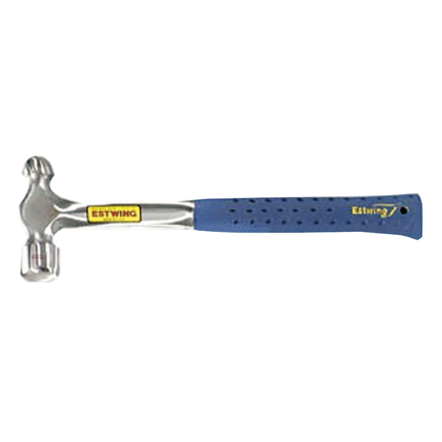 Estwing Ball Pein Hammer, Straight; Cushion Grip Steel Handle, 11 in, Steel 12 oz Head by Estwing