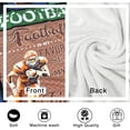 thumbnail image 5 of Football Gifts for Boy Football Blanket 50"X60", Football Gifts for Men, Gifts for Football Lovers, Football Lovers Gift Ideas Warm Flannel Football Throw Blanket, 5 of 6