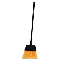 Angled Nylon Bristle Black Handle Lobby Broom