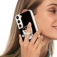 thumbnail image 5 of Funda para Samsung Galaxy S23+ 5g con galvanoplastia de doble cara IMD y soporte para anillo (sonrisa), 5 of 5