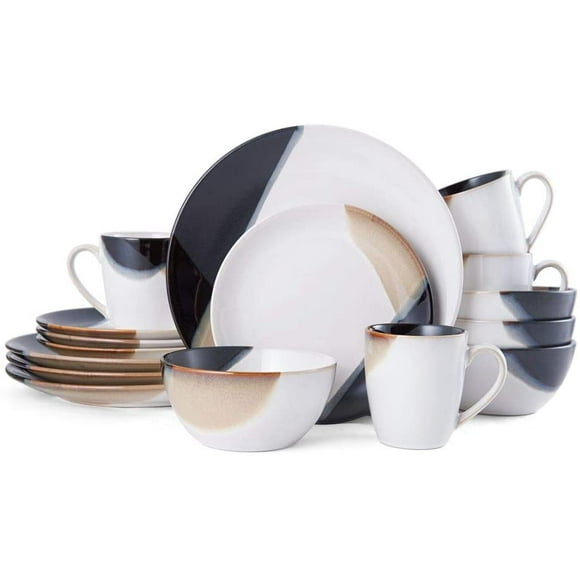 Gourmet Basics by Mikasa Caden 16-Piece Dinnerware Set, Service for 4 - ,Assorted