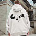 thumbnail image 1 of 2021 spot coreano unisex suéterinvierno nuevo hombres sudadera con capucha enojado panda patrón de impresión hip-hop pareja con capucha suéter para hombres y mujeres suelta de gran tamaño con capucha, 1 of 4