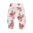thumbnail image 6 of 12 Months Baby Girls Clothes 18 Months Girls 3PCS Fall Winter Outfits Flower Print Toddler Girls Long Sleeve Hoodie Top Pants Headband Set White, 6 of 9