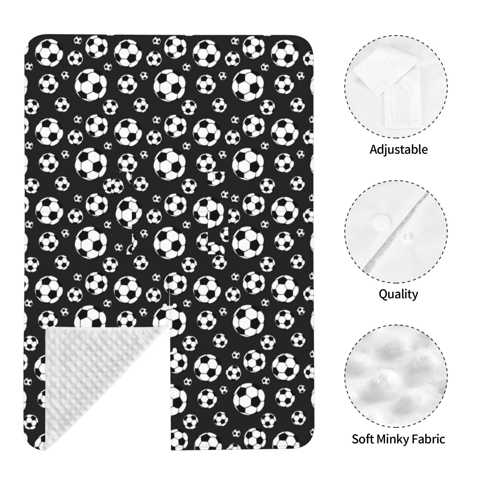 Car Seat Cover Baby - soccer Football black Breathable Infant Car Seat Cover for Baby Carseat, Lightweight Comfort Baby Essentials Must Haves Newborn Stuff for Girl Boy