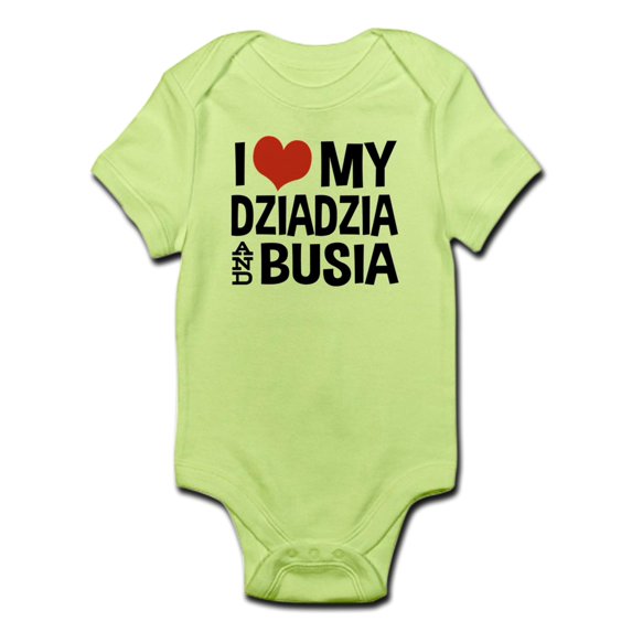 CafePress - Dziadzia And Busia Infant Bodysuit - Baby Light Bodysuit