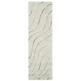 thumbnail image 6 of SAFAVIEH Florida Tabitha Geometric Waves Shag Area Rug, Cream/Beige, 5'3" x 7'6", 6 of 11