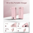 thumbnail image 2 of Cargador portátil VEGER de 10000 mAh con cables y enchufe integrados, 2 of 9