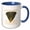 Blue/White, variant on 3drose, Alabama Territory the Longleaf Pine Tree, 11oz Mug
