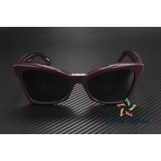 BALENCIAGA BB0231S 007 Cat Eye Acetate Violet Green 57 mm Womens Sunglasses