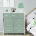 thumbnail image 2 of Table de Chevet Commode 9 Tiroirs Organisateur de Chevet Commode Mobilier pour Chambre et Bureau - Sarcelle, 2 of 3
