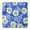 Blue Daisy Flower-1, variant on Lightgreen Daisy Flower White Blooms Pattern Square Fitted Tablecloth with Elastic Edge,Square Table Cover,Washable Elastic Table Cover for Home Kitchen Party Decor 34"x34"