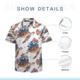 thumbnail image 7 of High Quality Hawaiian Shirts for Men Short Sleeve Aloha Beach Shirt Floral Summer Casual Button Down Shirts Blouses I3J73F, 7 of 7