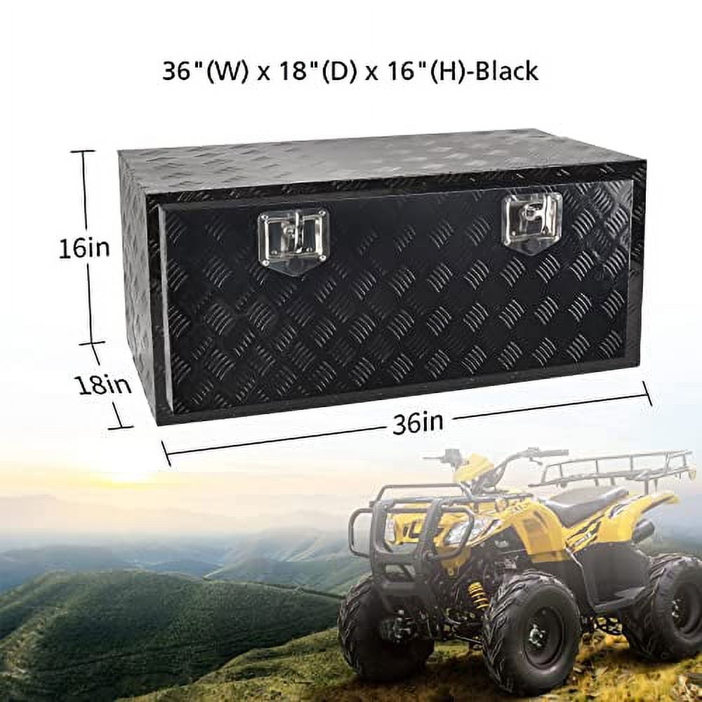FGJQEFG Lockable Tool Boxes and Organizers, Aluminum Black, 36"x18"x16"