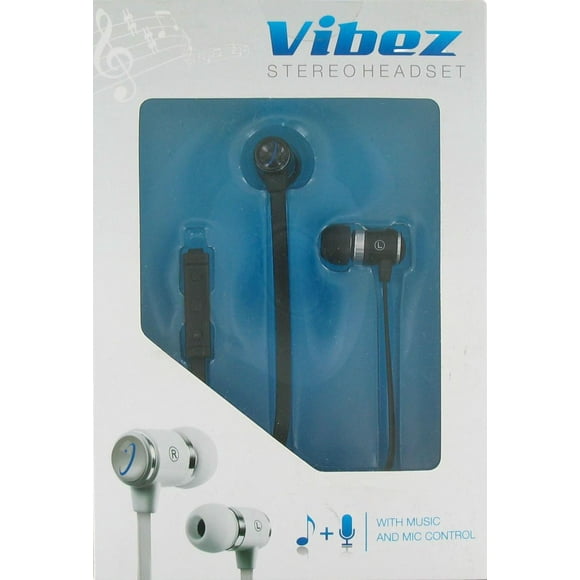 Wireless One Vibez Corded 3.5mm Stereo Headset - Black