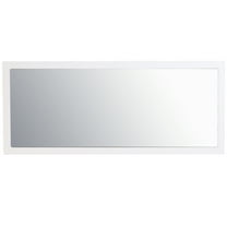 Eviva Sun 72" Glossy White Full Framed Bathroom Wall Mirror