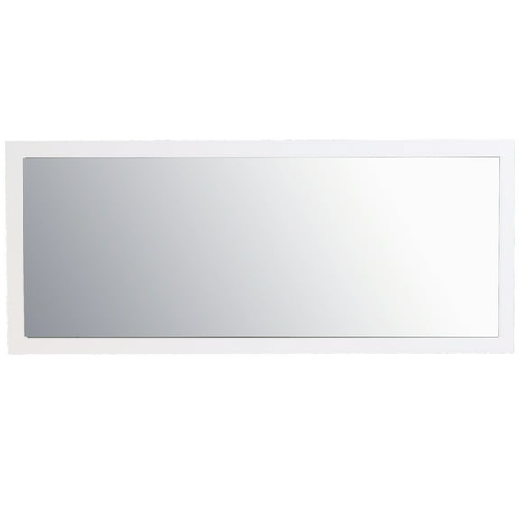 Eviva Sun 72" Glossy White Full Framed Bathroom Wall Mirror