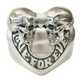 thumbnail image 2 of 925 Sterling Silver Love Forever Skulls Heart Ring TA443 Large Model US Size 14, 2 of 16