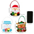 thumbnail image 6 of Christmas Gift Bags with Handles Santa Reindeer Snowman Goody Bag Thick Holiday-themed Gift Pouch for Candy Apples Toys, 6 of 7