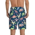 thumbnail image 4 of Lsque Dinosaur Mens Sleep Pajama Shorts,Short Pajama Pants, Cotton Ultra-Soft Knit-Small, 4 of 9