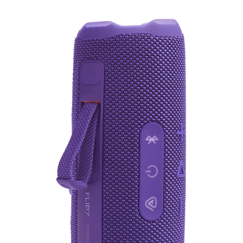 JBL FLIP 7 Waterproof Portable Speaker Bundle with gSport Carbon Fiber Case (Purple)