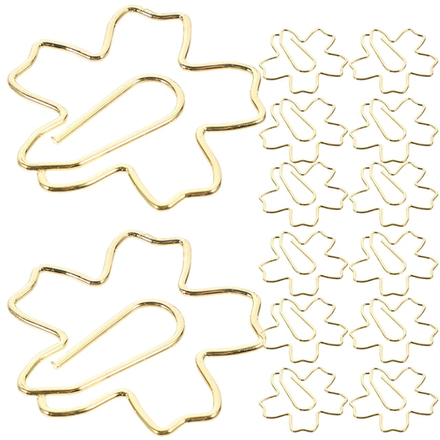 36pcs Creative Paper Clips Sakura Design Metal Bookmark School Office Accessories