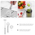 thumbnail image 5 of PBPBOX 3Pcs Chain Bbq Scraper Scrap Tool for Grill with Bottle Opener Function, 5 of 8