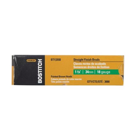 Stanley Bostitch Brad Nails 18 Ga 1-3/8 " Length Chisel Point 3000 / Box