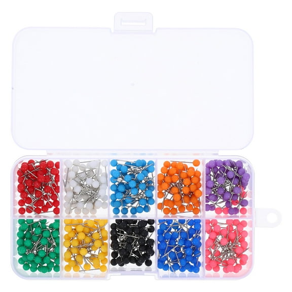 UPKOCH Colorful Thumb Tacks 500Pcs Assorted Color Push Pin Home Office Use