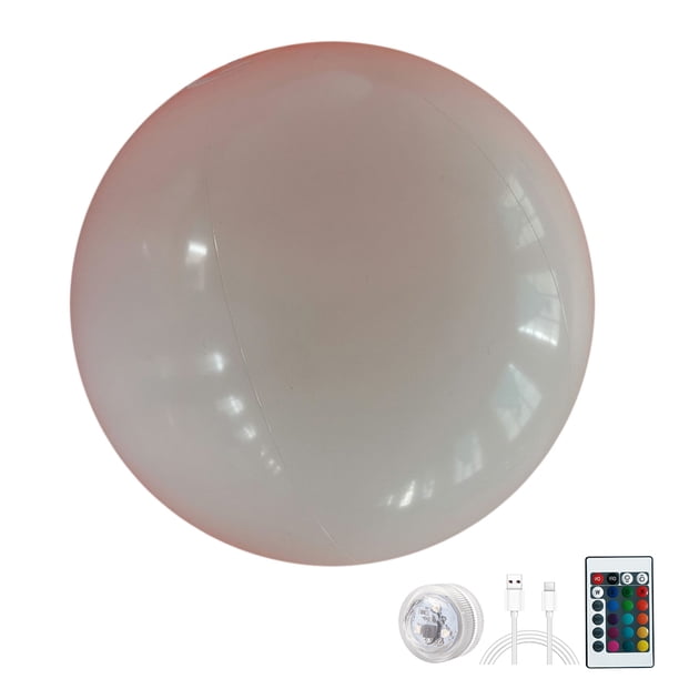 Pelota de playa luminosa Pelota de playa inflable pelota de playa de Control remoto con accesorios de fiesta de luz Led Hugtrwg Para estrenar